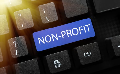 Non-Profit on Keyboard